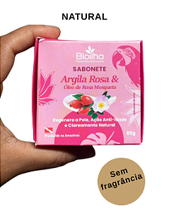 Sabonete de Argila Rosa com Rosa Mosqueta