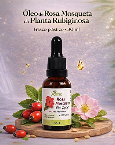 Óleo Vegetal de Rosa Mosqueta Rubiginosa 30ml (Rosehip - Rubiginosa Vegetable Oil 30ml)