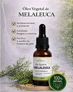 Óleo Vegetal de Melaleuca 30 ml (Tea Tree Vegetable Oil 30ml)