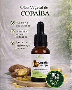 Óleo Vegetal de copaíba 30ml (Copaiba Vegetable Oil 30ml)