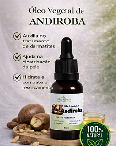 Óleo Vegetal de Andiroba 30ml (Andiroba Vegetable Oil 30ml)