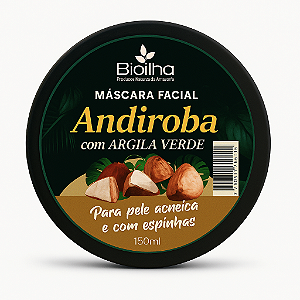 Máscara Facial de Argila Verde e Andiroba 150ml (Green Clay & Andiroba Facial Mask 150ml)