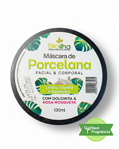 Máscara de Porcelana com Dolomita e Rosa Mosqueta 130ml (Porcelain Mask with Dolomite & Rosehip 130ml)