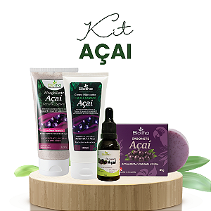 Kit 100% AÇAÍ – Protocolo Profissional Antioxidante e Nutritivo