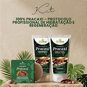 Kit 100% Pracaxi – Protocolo Profissional de Hidratação e Regeneração