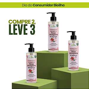 03 Sabonetes Liquidos de Rosa Mosqueta - Compre 2, Leve 3.