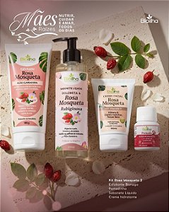 Kit Rosa Mosqueta Bioilha – Cuidado Completo para uma Pele Radiante