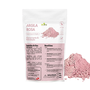 Argila rosa em pó 200 g