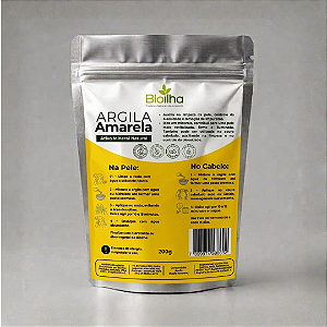 Argila amarela em pó 200g (Yellow Clay Powder 200g)