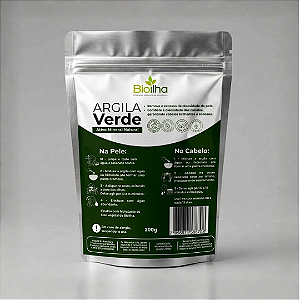 Argila verde em pó 200 g (Green Clay Powder 200g)