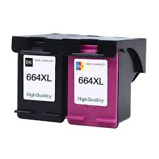 COMBO CARTUCHO DE TINTA HP 664 PRETO E COLORIDO COMPATIVEL F6V29AB F6V29A | 1115 4536 2136 3636 3836 3635 4676