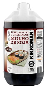 Molho de Soja Sushi, Sashimi e Grelhados Kikkoman 5L