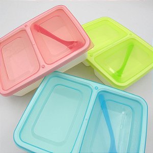 Pote Marmita Divisória Dupla 750ml BPA Free - M