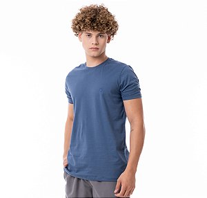 CAMISETA MYR ALGODÃO AZUL PETRÓLEO