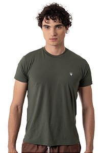 CAMISETA MANGA CURTA MYR • UV MASCULINA VERDE MILITAR