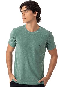 CAMISETA MYR FLAMÊ ESTONADA VERDE
