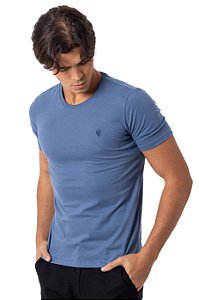CAMISETA MYR BASIC COTTON AZUL ÍNDIGO