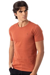 CAMISETA MYR BASIC COTTON MARROM CANELA