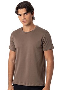 CAMISETA SUEDINE PIMA MYR MARROM