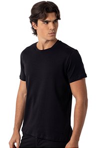 CAMISETA SUEDINE PIMA MYR PRETO