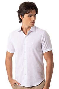 CAMISA LINHO MANGA CURTA MYR PREMIUM BRANCA