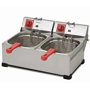 Fritadeira Elétrica 220V em inox - 2 Cuba 6.0LTS -MARCHESONI
