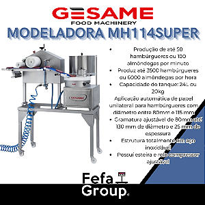 Máquina de hambúrguer MH114SUPER