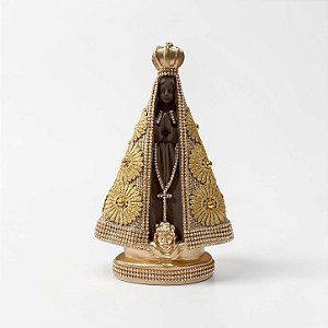 Nossa Senhora Aparecida 25cm Manto de Juta