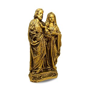 Sagrada Família Gesso Dourada 30cm
