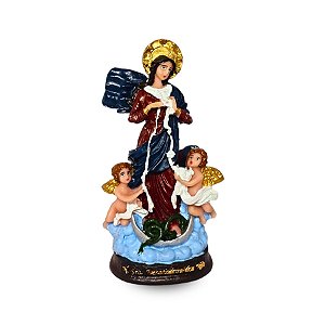 Nossa Senhora Desatadora dos Nós Resina 14cm