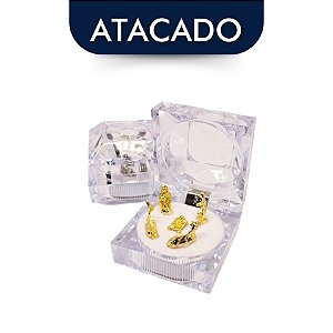 Mini Presépio de Natal Caixa Cristal Atacado