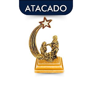 Mini Presépio De Metal e Mármore Atacado