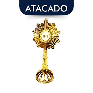 Ostensório Santíssimo Dourado 18cm Atacado