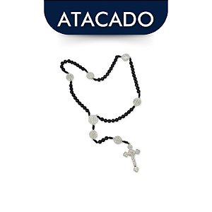 Terço Medalhas De São Bento Acrílico Atacado