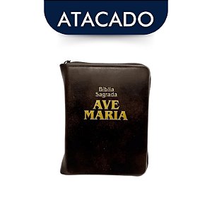 Bíblia Sagrada Ave Maria Com Zíper Atacado