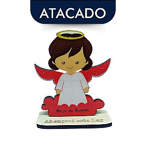 Anjo da Guarda Bebê Rosa 13cm Atacado