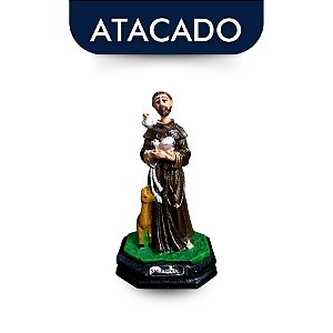 São Francisco De Assis Resina 10cm Atacado