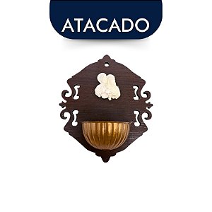 Porta Água Benta Sagrada Família 15cm Atacado