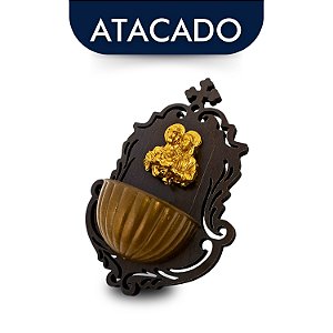 Porta Água Benta Sagrada Família 15cm Atacado