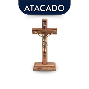 Cruz De Mesa E Parede Madeira Maciça 12cm Atacado