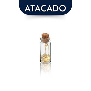 Terço Colar Dourado Feminino Com Vidrinho Atacado