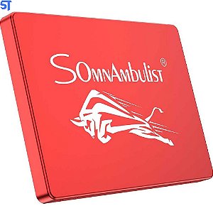 HD SSD 120gb 500Mb/s Para Leitura 390Mb/s Para Gravação Somnambulist- Vermelho