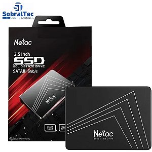 HD SSD 1TB Sata 3 560mb/s para Leitura e 510mb/s para Gravação Netac Black