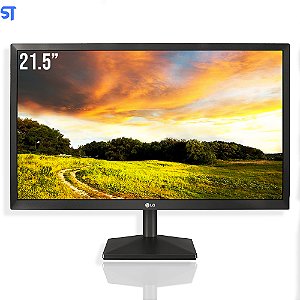 Monitor LG Widescreen 22MK400H-B 21, 5” LED Full HD, HDMI, Ajuste de Inclinação, Flicker Safe, OnScreen Control