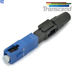 Conector Fibra Optica Fast Sc/Upc Transcend Azul