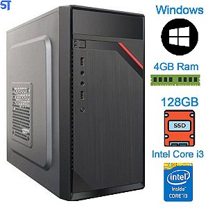 Computador Core i3-2100- HD SSD 128GB- Memória 4GB- GAB-Bg-2316- Windows 10