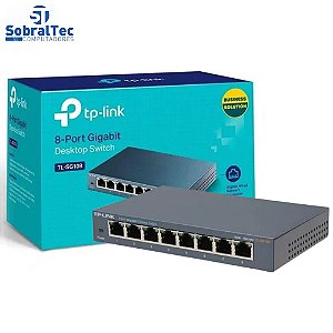 Switch 8 Portas Tp-Link TL-SG108 Gigabit 10/100/1000