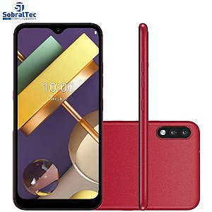 Smartphone LG K22+ 64GB 4G Wi-Fi Tela 6.2'' Dual Chip 3GB RAM Câmera Dupla + Selfie 5MP - Vermelho