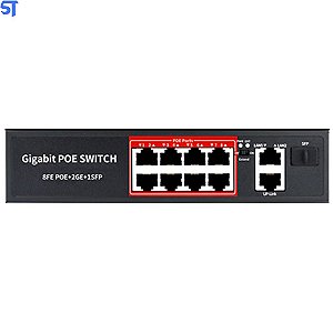 Switch Gigabit Com 8 Portas POE 2 Lan - POE308G