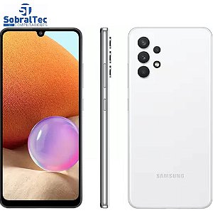 Smartphone Samsung Galaxy A32 128GB Branco 4G - 4GB RAM Tela 6,4” Câm. Quádrupla + Selfie 20MP